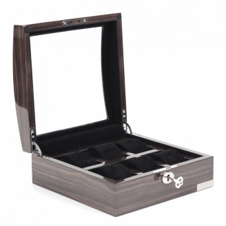 Скринька для зберігання годинників Salvadore WB/3035/6BGB 230х95х230 мм Коричнево-чорний