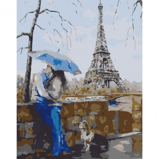 Картина за номерами Кохання в Парижі Art Craft 10012-AC 40х50 см
