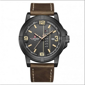 Чоловічий годинник NaviForce Cuba Коричневий