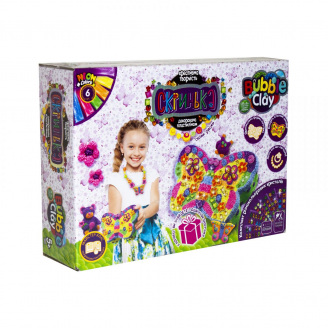 Набір креативної творчості Скринька Bubble Clay Метелик укр Dankotoys (SHBC-01-02U)