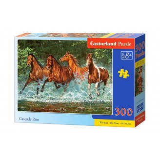 Пазли Castorland Коні 300 елементів, що біжать по воді (В-030361)