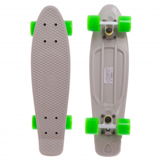 Скейтборд SP-Sport Penny Original FISH SK-401-38 22 Сірий-Білий-салатовий