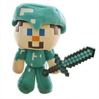 М'яка іграшка Bioworld Майнкрафт Стів з мечем - Minecraft Steve (8372)