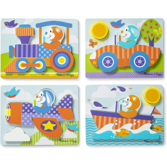 Перші дерев'яні пазли 4 в 1 Melissa&Doug 