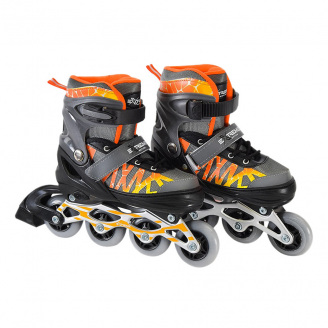 Дитячі ролики Extreme Motion RL2436 колеса що світяться сірий S (30-33)