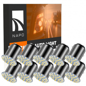 Комплект світлодіодних ламп Napo Truck 1157-3014-22smd 24V P21/5W 1157 BAU15S 10 шт Білий (2522266361)