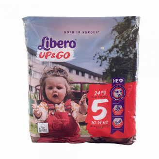 Підгузки-трусики Libero UP&GO 5 (10-14 кг) 24 шт