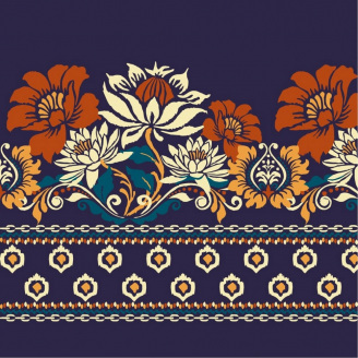 Картина за номерами Флористичний орнамент Art Craft 13042-AC 30х30 см