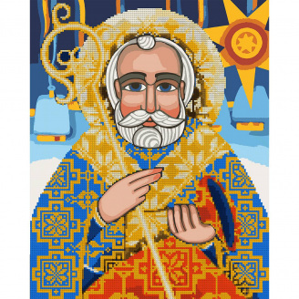 Картина за номерами з алмазною мозаїкою Святий Миколай 40*50 см Santi (954695)