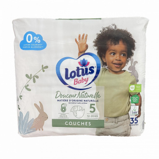 Дитячі підгузники Lotus Baby 5 (12-20 кг) 35 шт