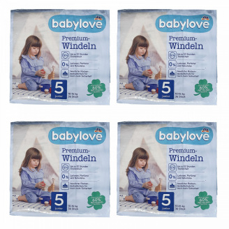 Дитячі одноразові підгузники Babylove Premium 5+ juniorplus (11-18 ) кг 136 шт