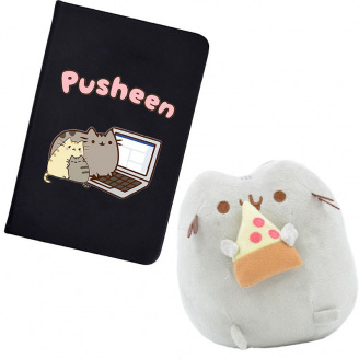 Набір 2Life Pusheen cat М'яка іграшка 15х12 см та блокнот А5 14х10 см v-12470
