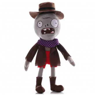 М'яка іграшка Plants vs Zombies зомбі в капелюсі 30 см Різнокольоровий (954)