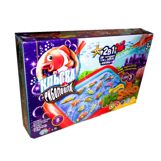 Гра велика 2 в 1 Кльова рибалка + KidSand рус Dankotoys (KRKS-01-01U)
