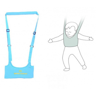 Дитячі віжки-ходунки Walking Assistant Moby Baby Блакитний (vol-1010)