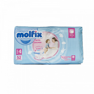 Підгузки-трусики Molfix 4 maxi 9-14 кг 52 шт