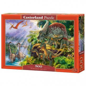 Пазли Castorland Динозаври 500 елементів 47х33 см Різнокольоровий В-53643