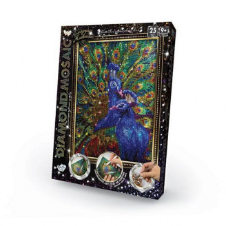 Алмазна живопис DIAMOND MOSAIC Павич Dankotoys (DM-02-03)