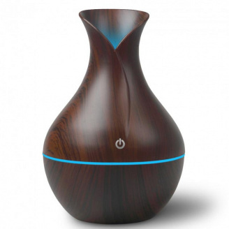 Аромадифузор-зволожувач повітря Humidifier Ultrasonic Aroma 130 мл Темне дерево