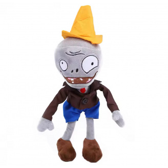 М'яка іграшка Plants vs Zombies зомбі з конусом 30 см Різнокольоровий (950)