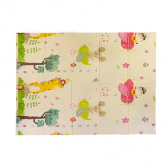 Игровой термо коврик в сумке No Brand Baby Home Textile Animals 2-х сторонний 180х150х0.8 см Разноцветный (103430)