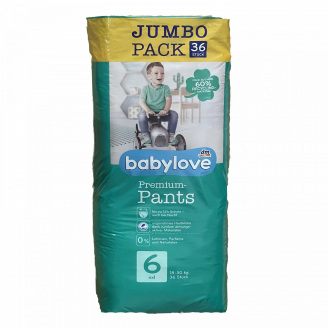 Підгузки-трусики Babylove Premium 6 xxl JUMBOPACK 18-30 кг 36 шт
