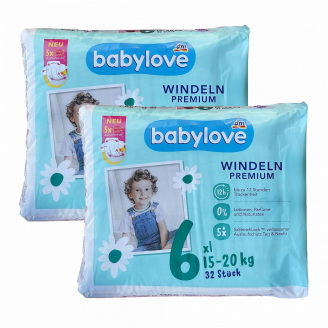 Підгузки Babylove Premium 6 XXL (15-20 кг) 64 шт