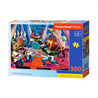 Пазлы Castorland Звериный рок концерт 300 элементов (B-030453)