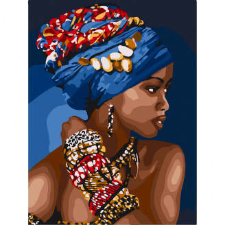 Картина по номерам Bambi African woman 10369-NN 30х40 см