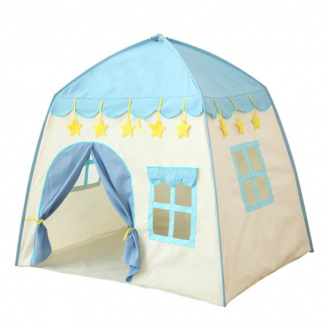 Дитячий ігровий намет у вигляді будиночка RIAS 130x130x110см Blue