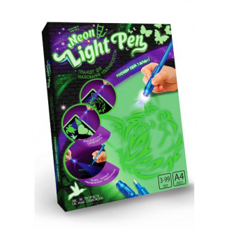 Набір креативної творчості Neon Light Pen Кішка Dankotoys (NLP-01-02U)