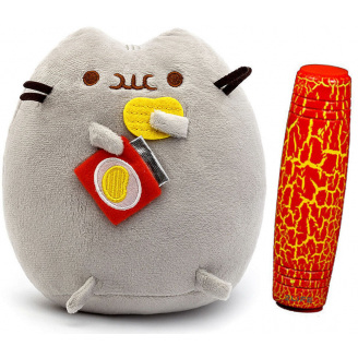Комплект М'яка іграшка кіт з чіпсами VOLRO Pusheen cat та Антистрес іграшка Mokuru (vol-726)