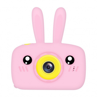 Дитяча Фотокамера Kids Funny Camera 3.0 Pro Протиударний Фотоапарат 12 Mpx Full HD 1920x1080P зйомка Рожевий + Карта 16Гб