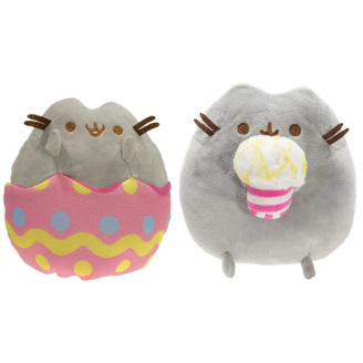 Набір м'яких іграшок 2Life Pusheen cat 12х15 см з попкорном і кіт в яйці v-12365