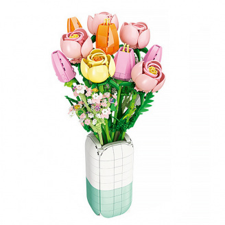 3D-конструктор Jie Star 9065 RoseTulip Ensamble 1011 деталей 13221-84631