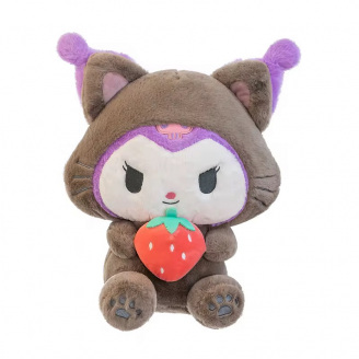 М'яка іграшка плюшева Hello Kitty аніме Куромі полуничка 65 см Коричневий (1008)