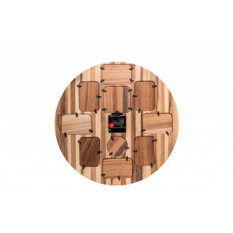 Настінний годинник з фотографіями ecoWalnut