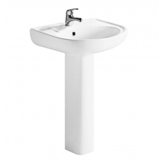 Комплект раковина та ніжка RAK Ceramics Cynthia Wash Basin 800x570x450 мм Білий (2305833521)