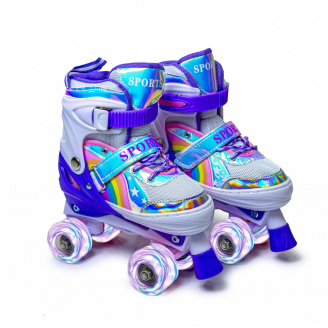 Розсувні ролики квади Scale Sports 34-37 Rainbow Violet (625609082)