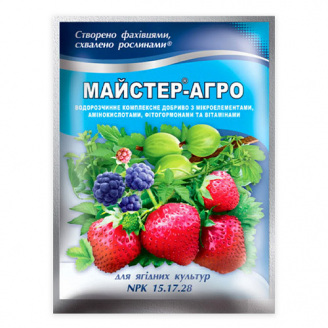 Добриво для ягідних культур Майстер-агро NPK 15.17.28 100 г (1744896931)