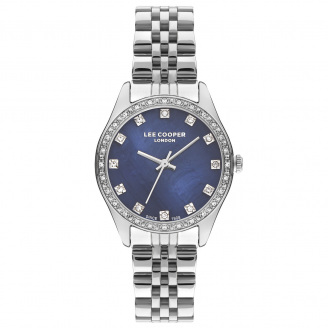 Наручний годинник жіночі Lee Cooper Santorini BlueMarine Сріблястий (3425)