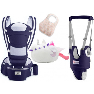 Хипсит Baby Carrier эрго-рюкзак кенгуру переноска 6 в 1 игрушка Пушин кот Луна (vol-1884) Темно-синий