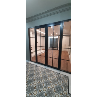 Алюмінієві поворотні або розсувні двері без порога Schüco (Німеччина), Aluron (Польща), Framex (Україна) від виробника в Києві