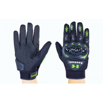 Мотоперчатки Kawasaki SP-Sport MS-5529-KW XL Черный-Салатовый
