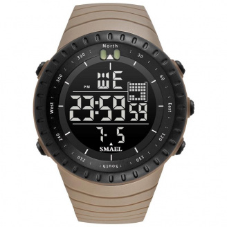 Часы наручные мужские Smael 1237 Khaki (15191-hbr)