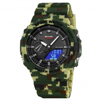 Наручний годинник чоловічий Skmei Strong Pro Хакі (3272)