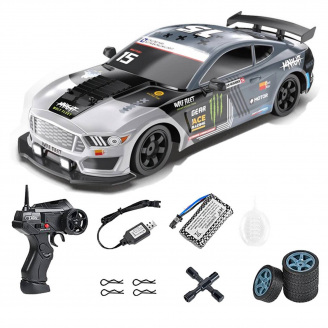 Дріфтова машинка RC Race Ford Mustang 4WD радіокерована з парою 28 см Різнокольоровий (934)