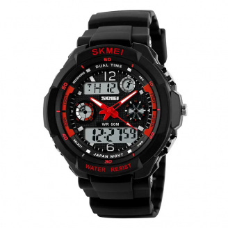 Годинник спортивний наручний Skmei 1060 s-shock Чорний (2235883541)