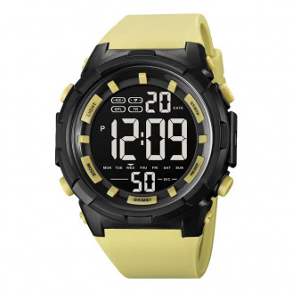 Наручные мужские часы Skmei 1845 Yellow (12378-hbr)