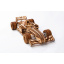 Механический 3D конструктор Veter Models Racer V3 Гоночный болид 223 деталей Коричневый Павлоград